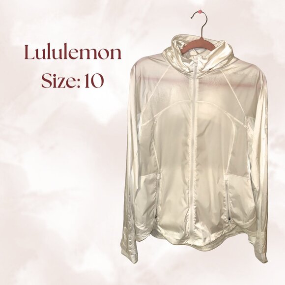 Lululemon Reflective Zip Jacket | Size 10 - Picture 1 of 1